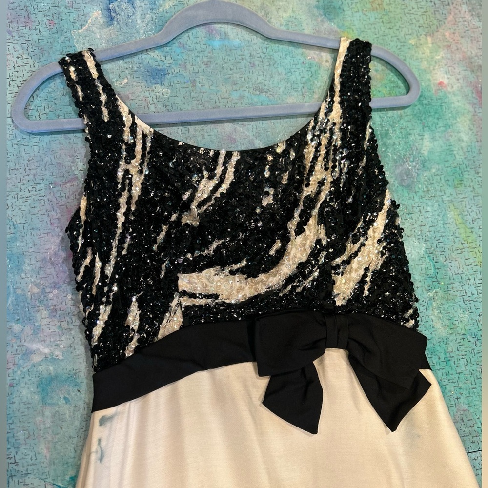 70s Zebra Sequin Dress